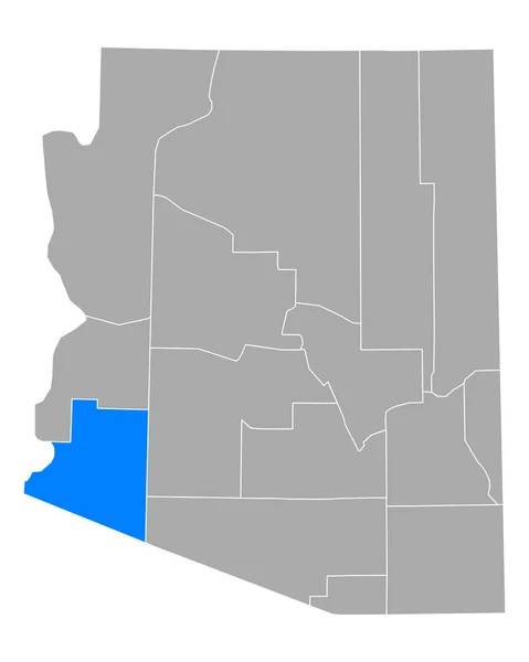 Mapa Jumy Arizonie — Wektor stockowy