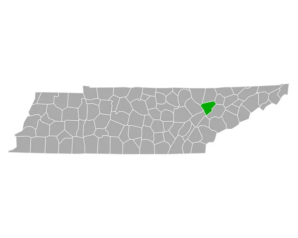 テネシー州のアンダーソン地図 — ストックベクタ