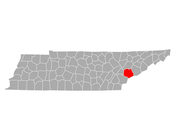 Mapa Blount Tennessee —  Vetores de Stock