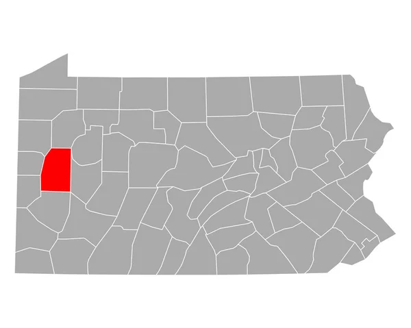 Map Butler Pennsylvania — Stock Vector