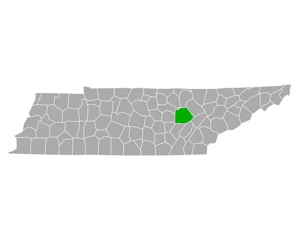 Carte Cumberland Tennessee — Image vectorielle