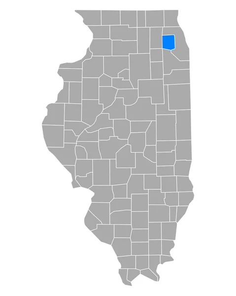 Mapa Dupage Illinois — Wektor stockowy