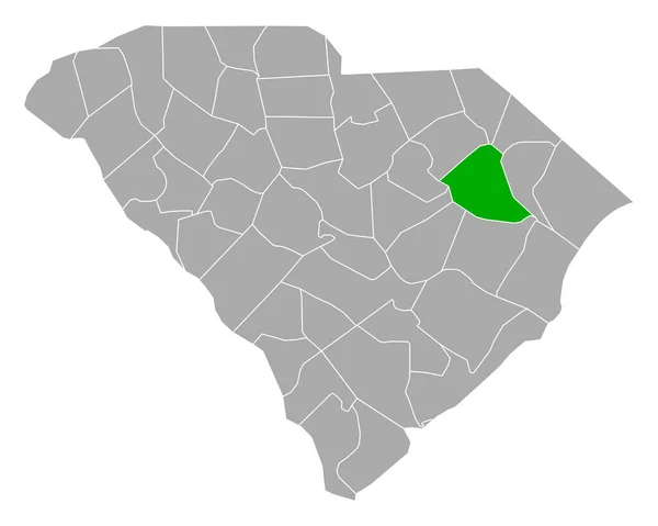 Mapa Floriculturas Carolina Sul —  Vetores de Stock