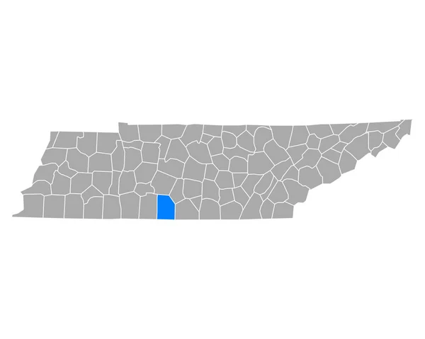 Mapa Grelhados Tennessee —  Vetores de Stock