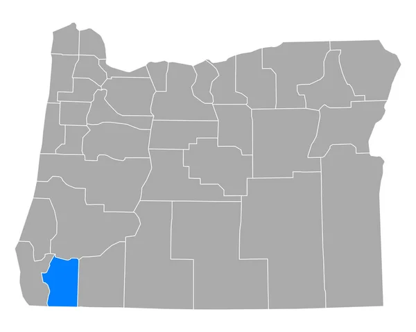 Mappa Josephine Oregon — Vettoriale Stock