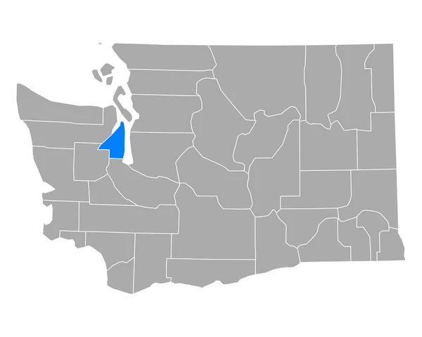 Térkép Kitsap Washington — Stock Vector