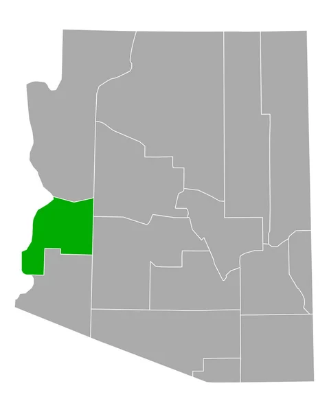 Mapa Paz Arizona — Vector de stock