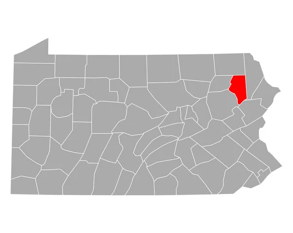 Kaart Van Lackawanna Pennsylvania — Stockvector