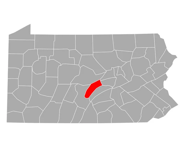 Kaart Van Mifflin Pennsylvania — Stockvector