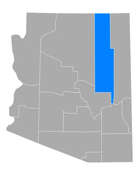 Mapa Navaja Arizoně — Stockový vektor