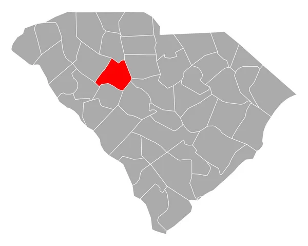 Mappa Newberry South Carolina — Vettoriale Stock