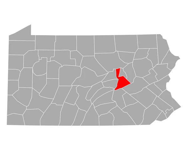 Pennsylvania Daki Northumberland Haritası — Stok Vektör