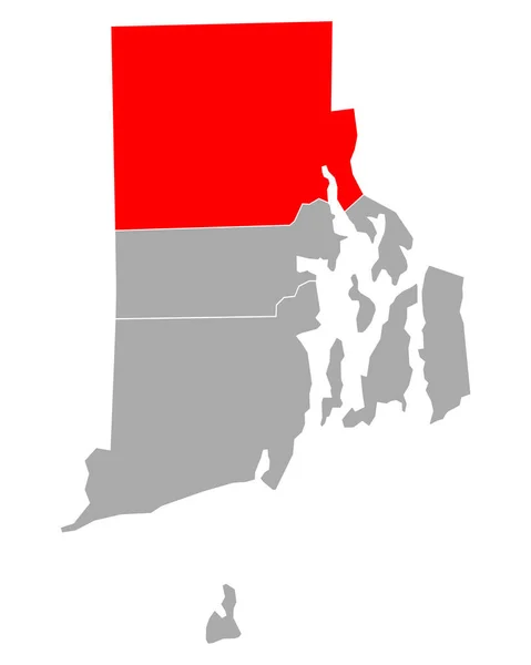 Mapa Centros Reabilitação Rhode Island — Vetor de Stock
