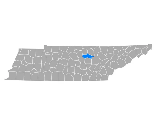 Karte Von Putnam Tennessee — Stockvektor