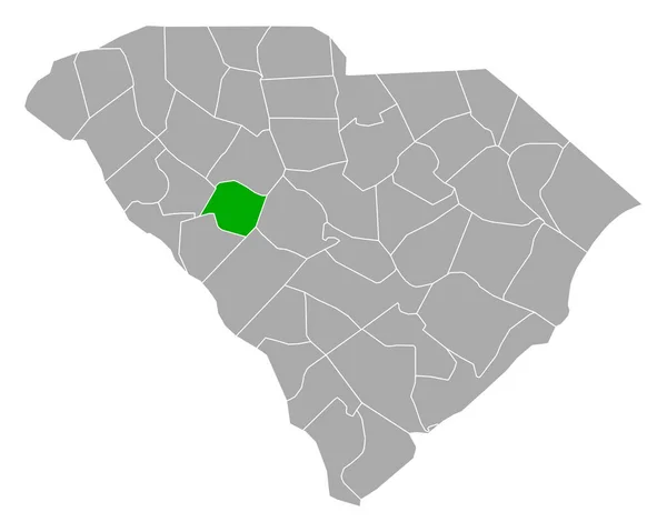 Mapa Salões Festas Carolina Sul —  Vetores de Stock