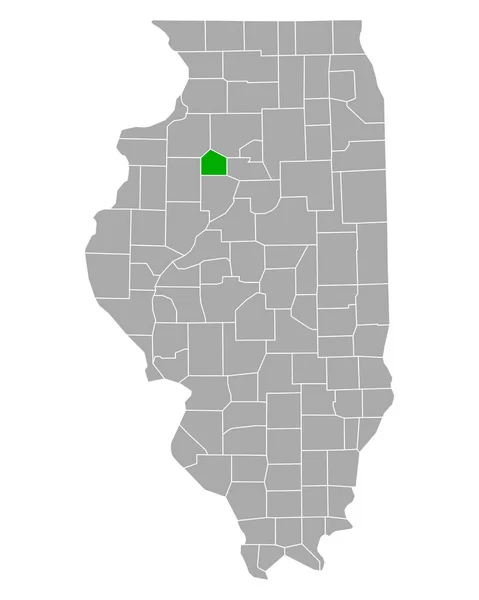 イリノイ州のスターク地図 — ストックベクタ
