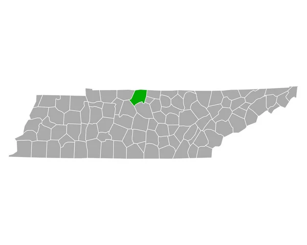 Mapa Sumner Tennessee — Vetor de Stock