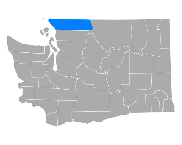 ワシントン州地図 — ストックベクタ