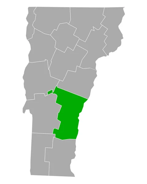 Mapa Windsoru Vermontu — Stockový vektor