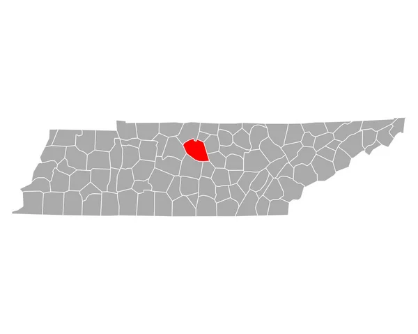 Mapa Wilson Tennessee — Archivo Imágenes Vectoriales