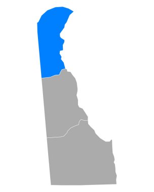 Delaware 'deki Yeni Kale Haritası
