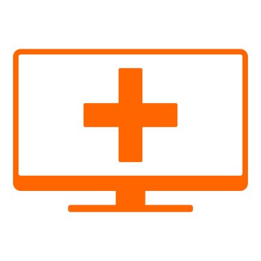 Artı ve ekran vektör illüstrasyonu