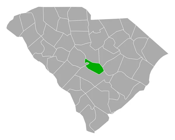 Karta Över Calhoun South Carolina — Stock vektor