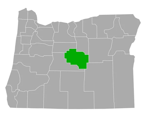 オレゴン州地図 — ストックベクタ