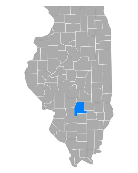 Mapa Fayette Illinois —  Vetores de Stock