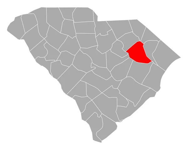 Mapa Floriculturas Carolina Sul — Vetor de Stock