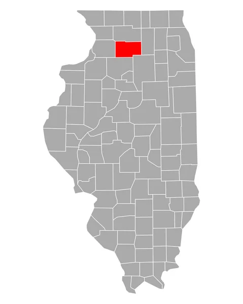 Mapa Lares Para Terceira Idade Illinois —  Vetores de Stock