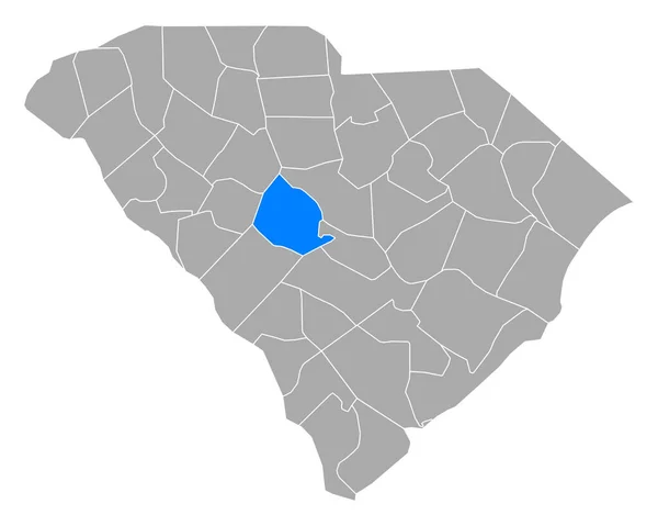 Mapa Lingerie Carolina Sul —  Vetores de Stock