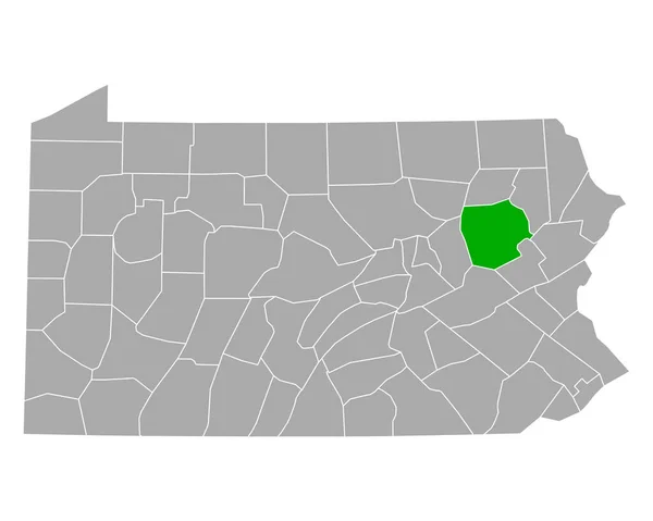 Mapa Luzerne Pensylvánii — Stockový vektor
