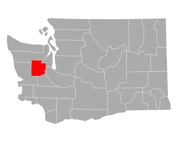 ワシントン州のメイソンの地図 — ストックベクタ