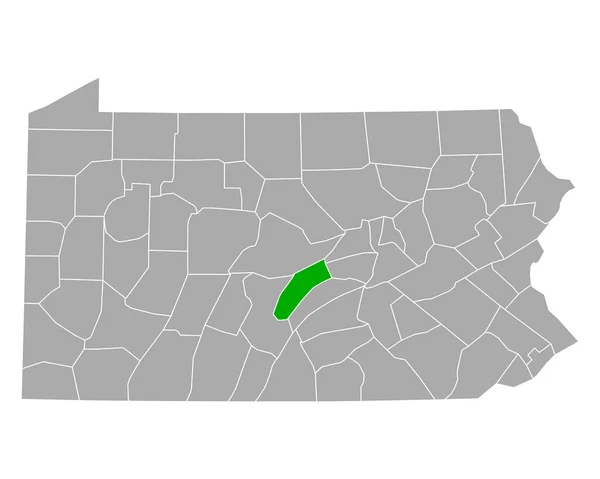 Mapa Mifflin Pennsylvania — Archivo Imágenes Vectoriales