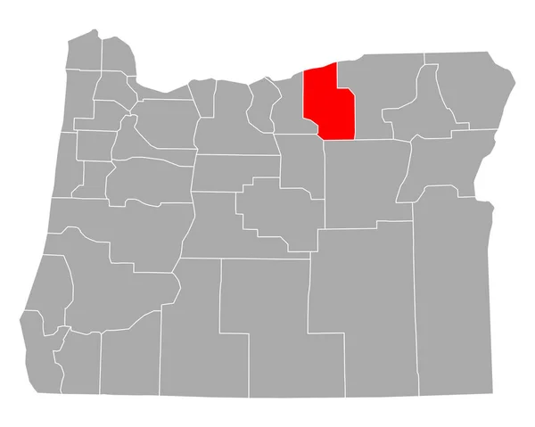 Mapa Morrow Oregon — Archivo Imágenes Vectoriales
