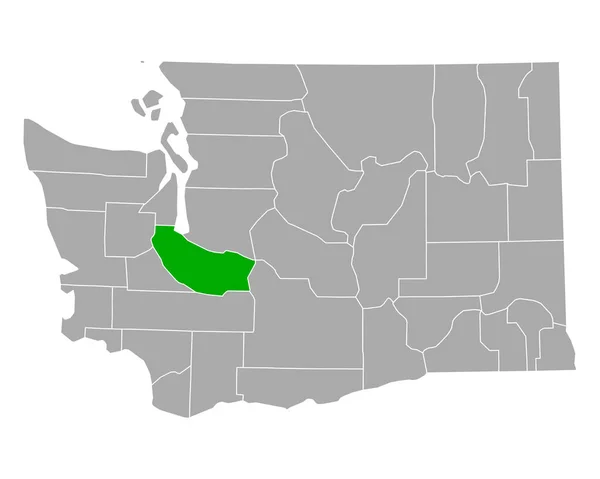 Mapa Perfuração Washington —  Vetores de Stock