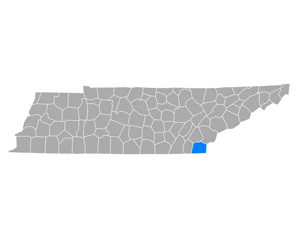 Mapa Polos Tennessee —  Vetores de Stock