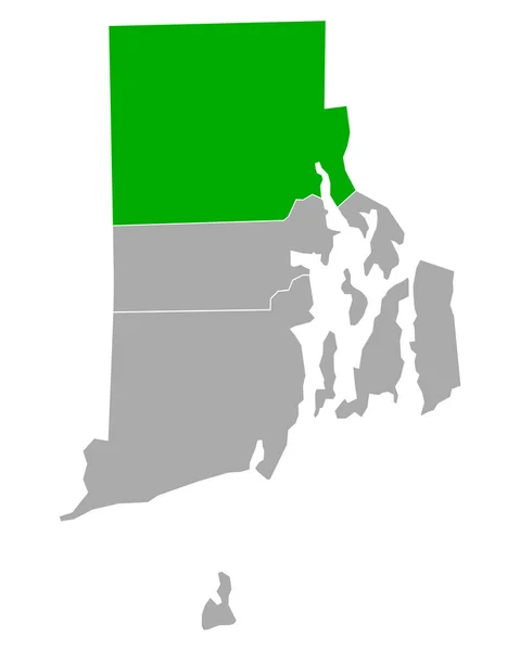 Mapa Centros Reabilitação Rhode Island —  Vetores de Stock