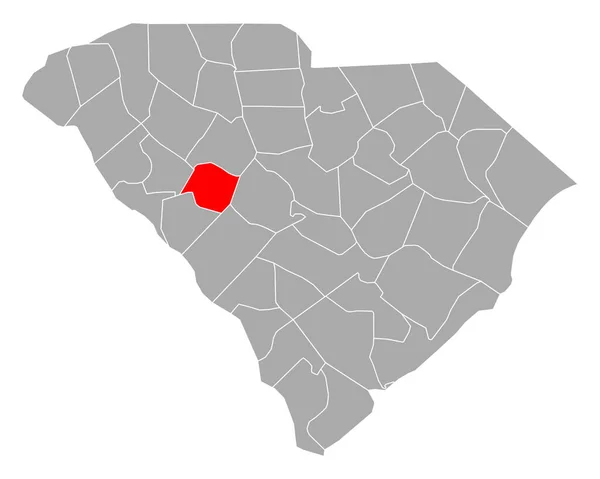 Karta Över Saluda Södra Carolina — Stock vektor