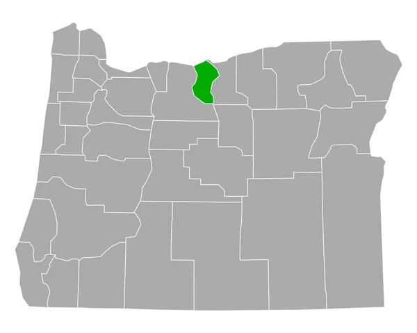 Mapa Sherman Oregon — Archivo Imágenes Vectoriales