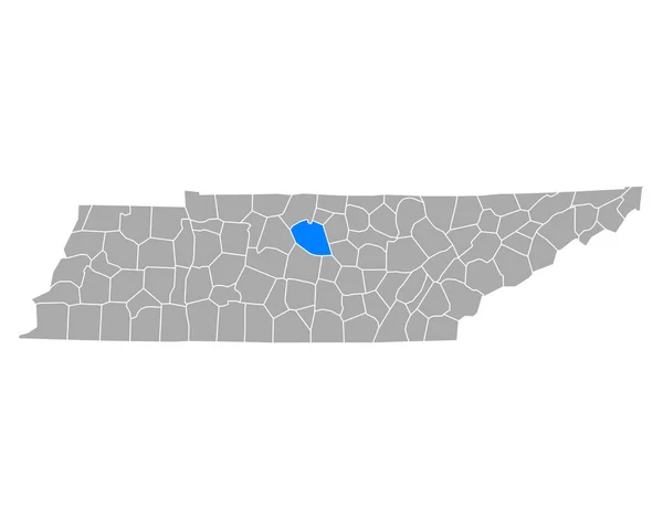 Χάρτης Του Wilson Στο Tennessee — Διανυσματικό Αρχείο