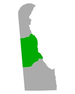 Kent 'in Delaware haritası