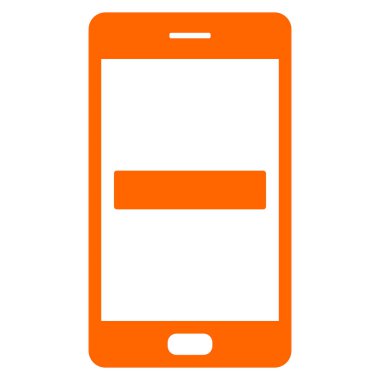 Vektör illüstrasyonu olarak eksi ve akıllı telefon