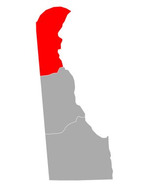 Delaware 'deki Yeni Kale Haritası