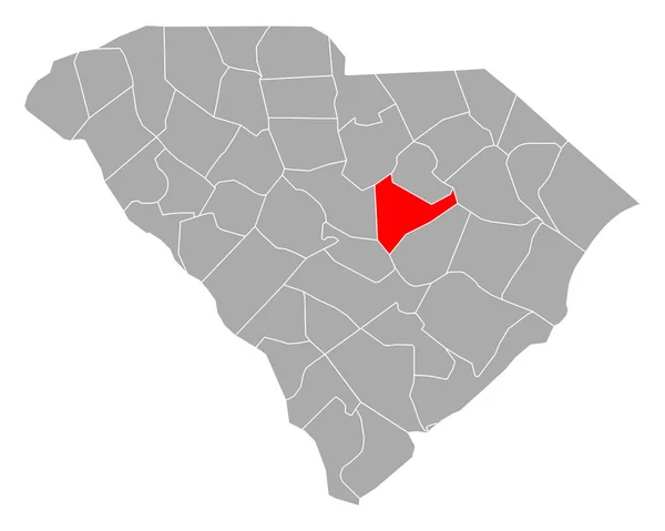 Mappa Sumter South Carolina — Vettoriale Stock