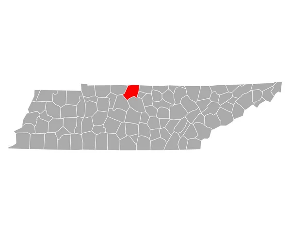 Mapa Online Sumner Tennessee — Archivo Imágenes Vectoriales