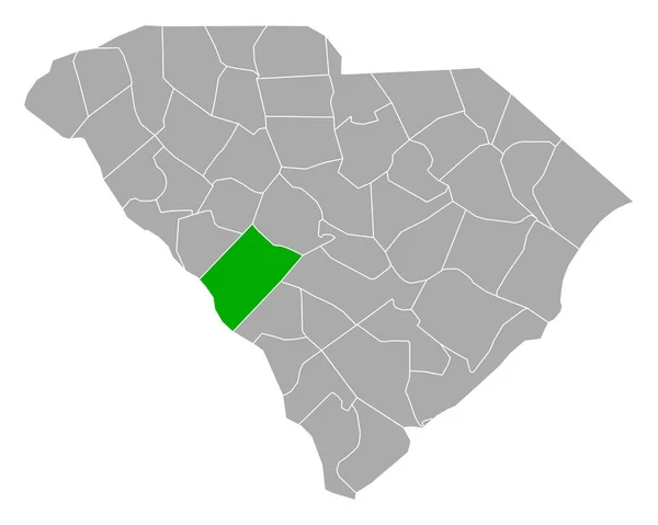 Karta Över Aiken South Carolina — Stock vektor