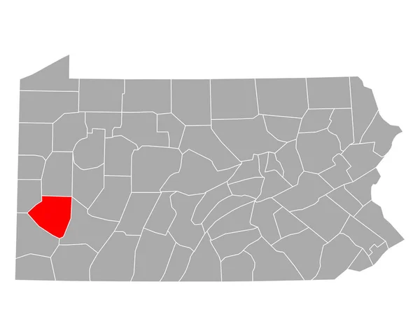 Mapa Allegheny Pennsylvania — Archivo Imágenes Vectoriales