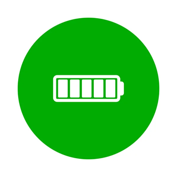 Batterie Und Kreis Als Vektorillustration — Stockvektor